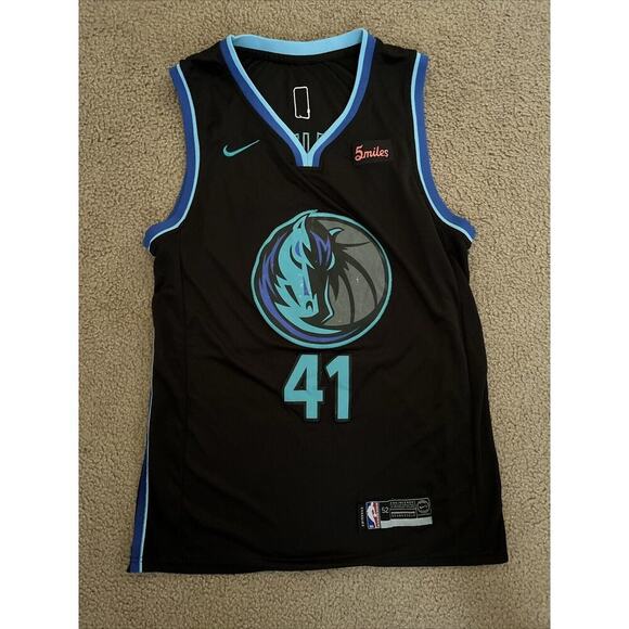 Dirk Nowitzki Dallas Mavericks Nike City Edition Swingman Jersey Men's SZ 52 - Picture 1 of 12